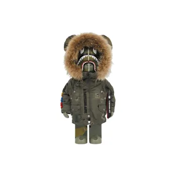 BE@RBRICK Bape R X Alpha Camo Shark 2023