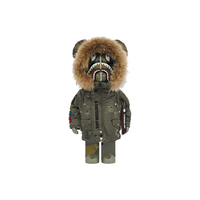 BE@RBRICK Bape R X Alpha Camo Shark 2023-0