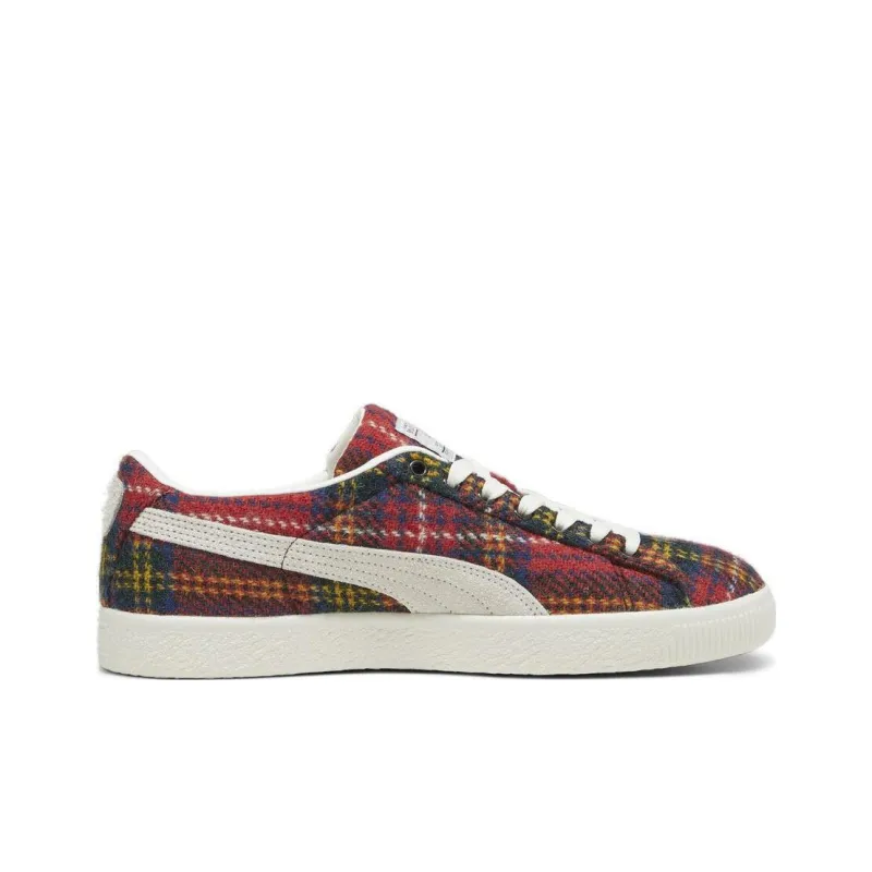 PUMA Suede Vintage Harris Tweed Tartan Red-1