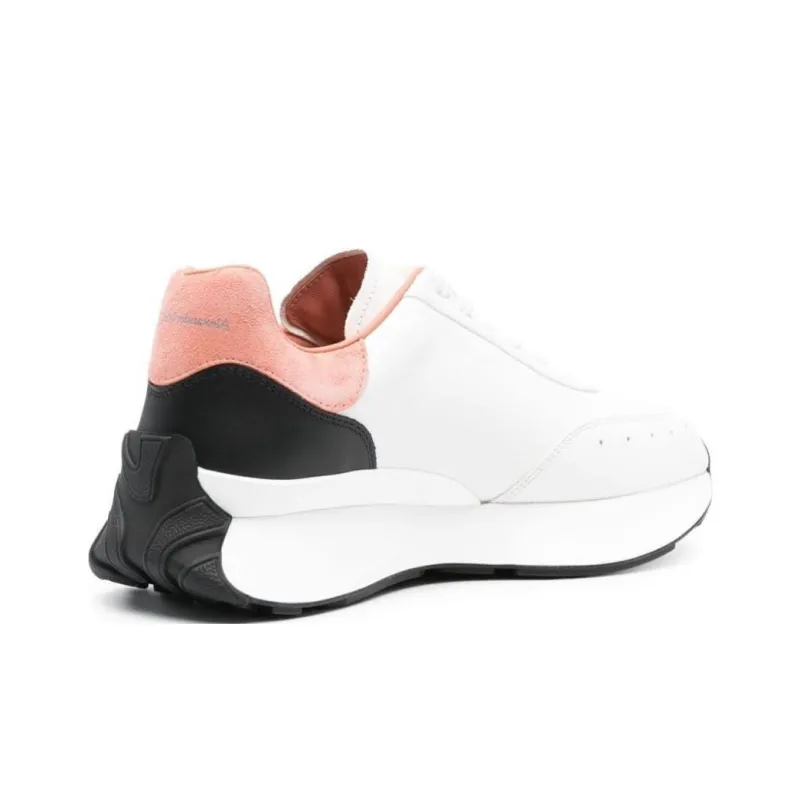 Alexander McQueen Sprint Runner 'White Black Pink' Women's-3