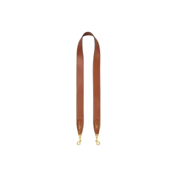 CELINE Smooth Calf Leather Long Strap Bag Strap Unisex Brown