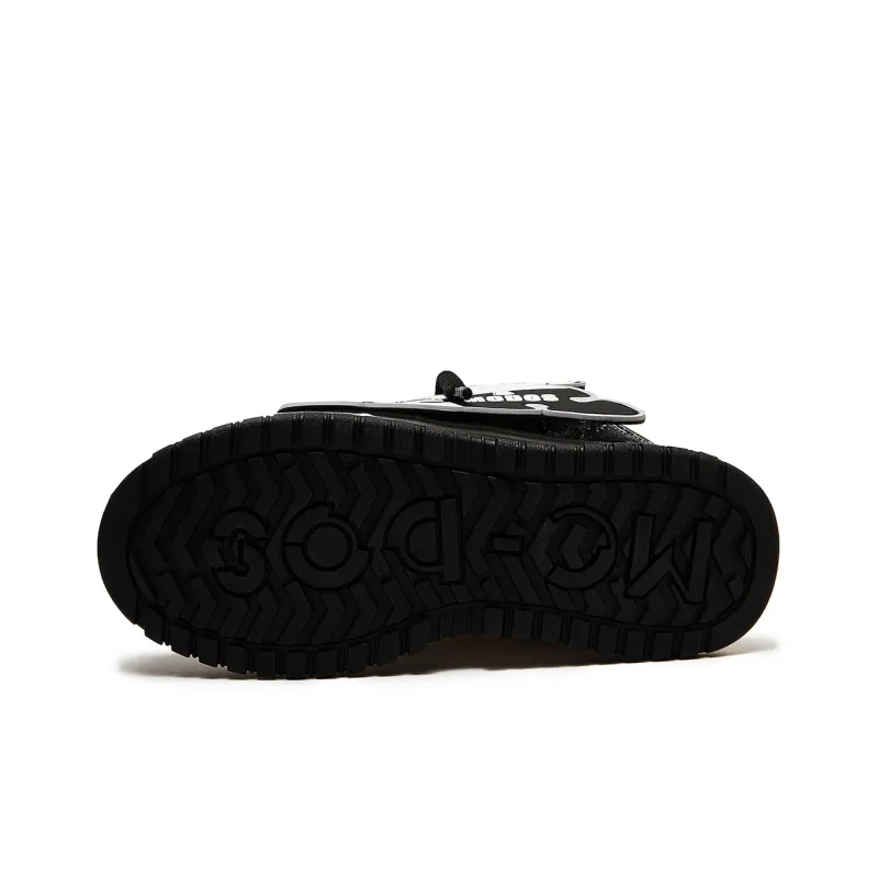 MC DOS Puffy Shoes Anti Slip Wear Resistant Low Top Skateboard Shoes Unisex Black-4