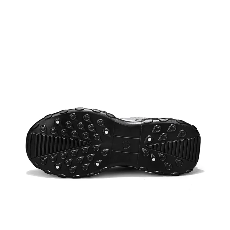 Warrior Low Top Chunky Sneakers Men's Gray Black-6