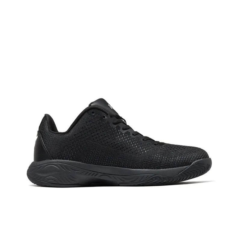 VOIT Basketball Shoes Men Low Top Ice Black-1