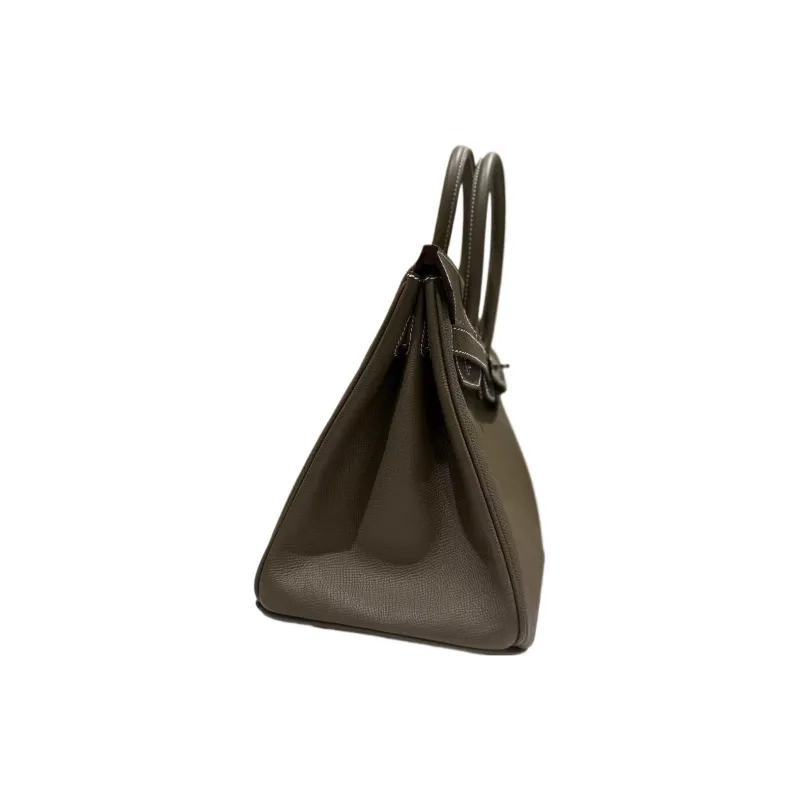 HERMES Birkin Epsom Leather Birkin Bag Handbags Women's Elephant Gray-1