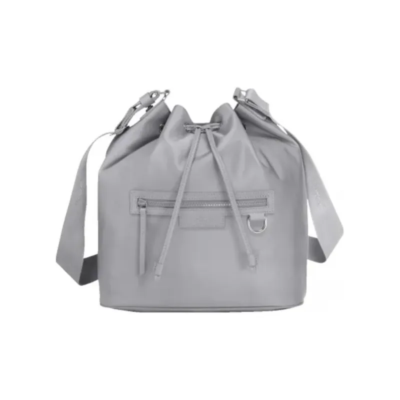 LONGCHAMP Le Pliage Néo Polyamide Canvas Bucket Bags Crossbody Bag Shoulder Bag Women's Cement Gray-0
