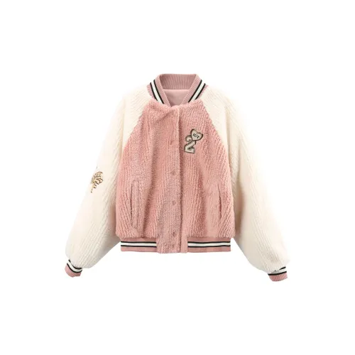 A paradise for awakening Velvet Jackets Women's Pink