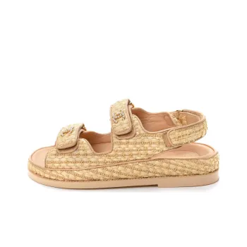 CHANEL Strap Sandals Women's Pink