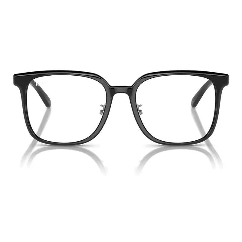 RayBan Acetate Square Eyeglass Frames Unisex Black-1