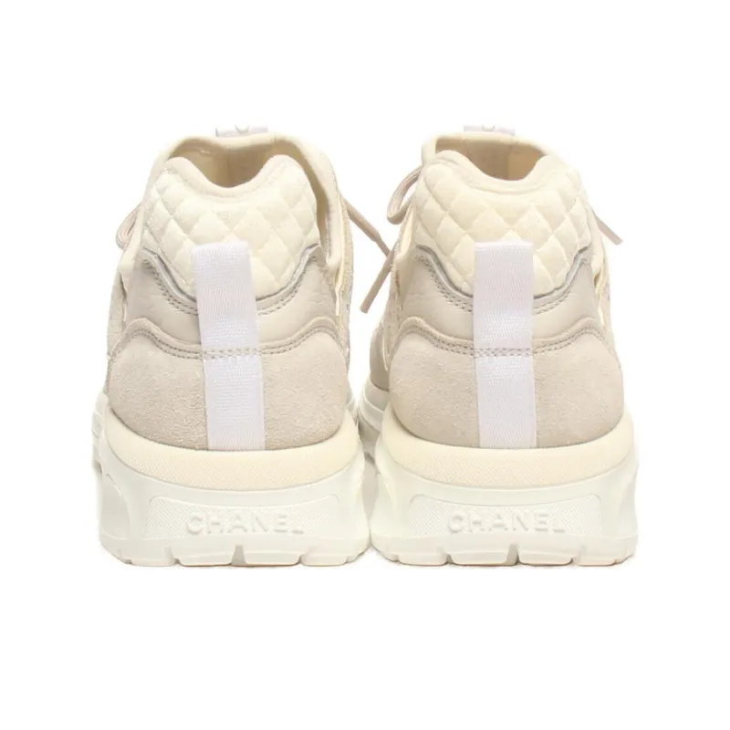 CHANEL Abrasion Resistant Low Top Sports Casual Shoes Women's Gray-2