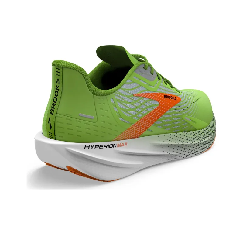 Brooks Hyperion Max Green Gecko Red Orange-3