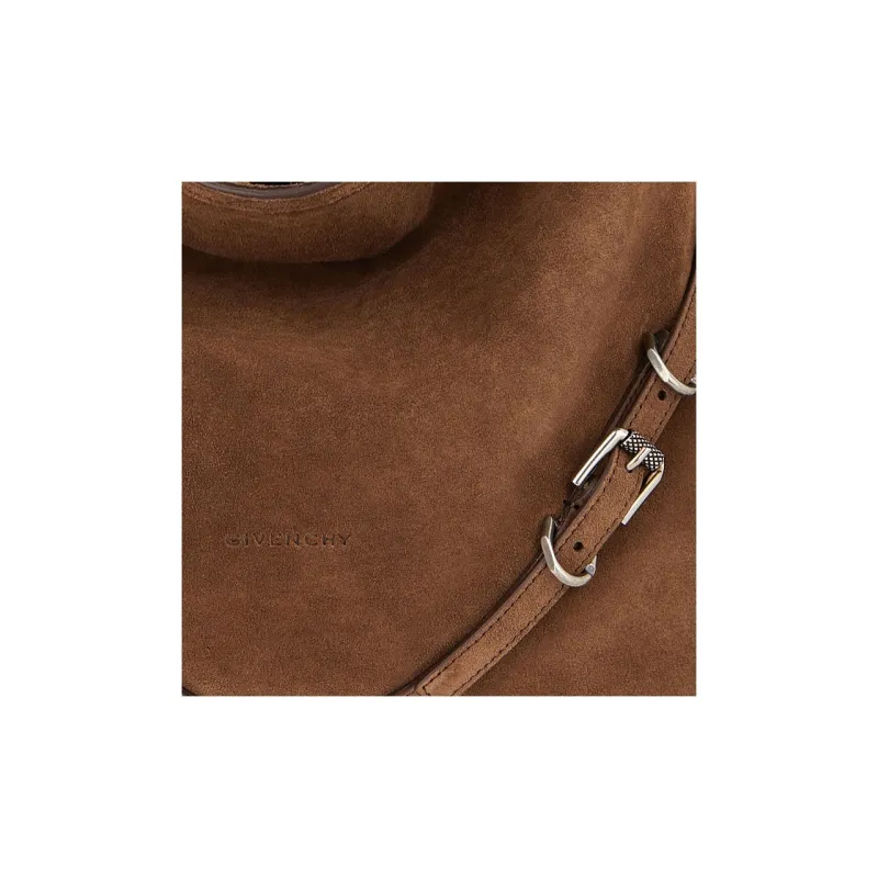 Givenchy Voyou Calfskin Handbag, Shoulder Bag Women's Walnut & Brown-4