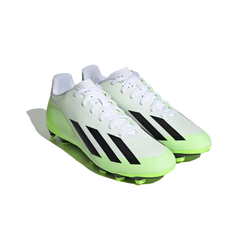 Adidas X Crazyfast.4 Fg Cloud White Core Black Lucid Lemon-2