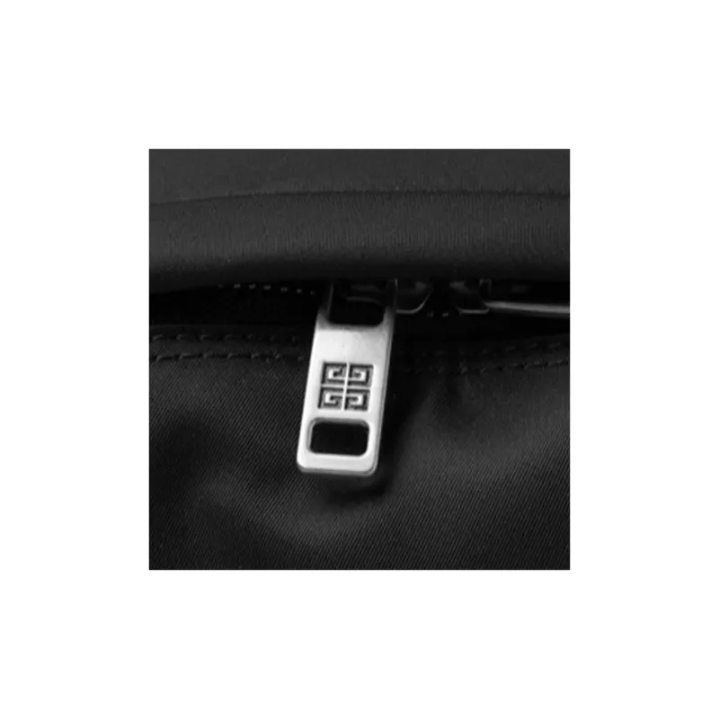 GIVENCHY Nylon Fabric Backpack Unisex Black/White-3