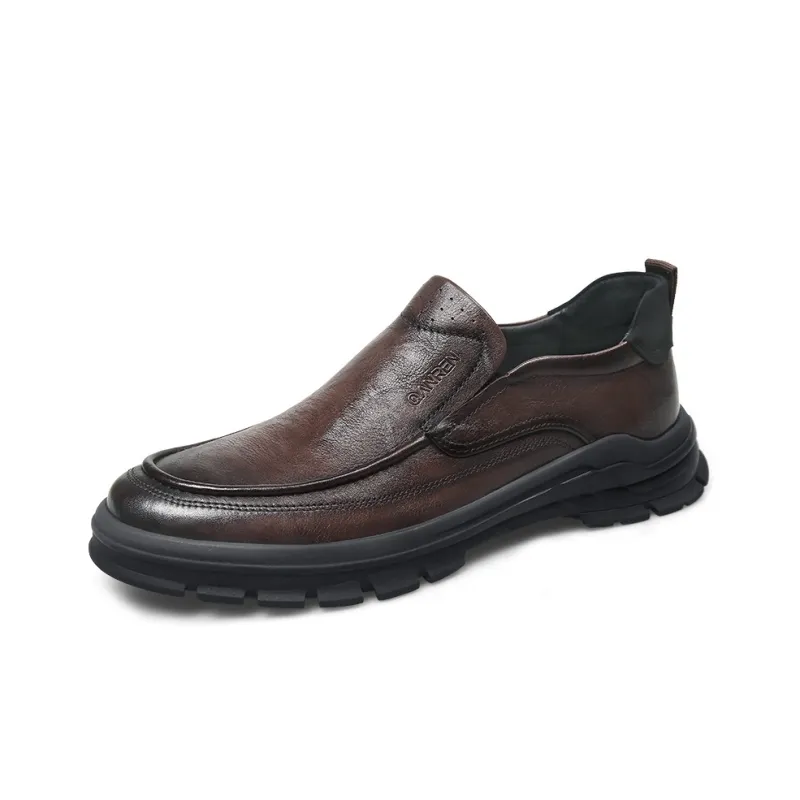 Strongman 3515 Platform Leather Shoes For Men-Business Casual Shoes Trendy For Young And Middle-Aged-6