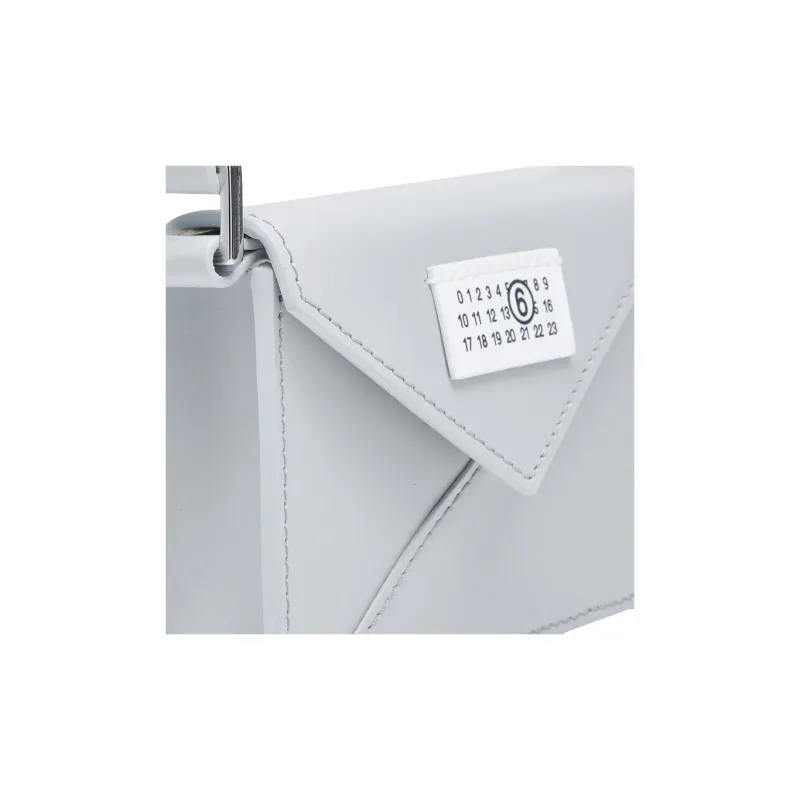 MM6 Maison Margiela Leather Shoulder Bag Crossbody Bag Women's Gray-5
