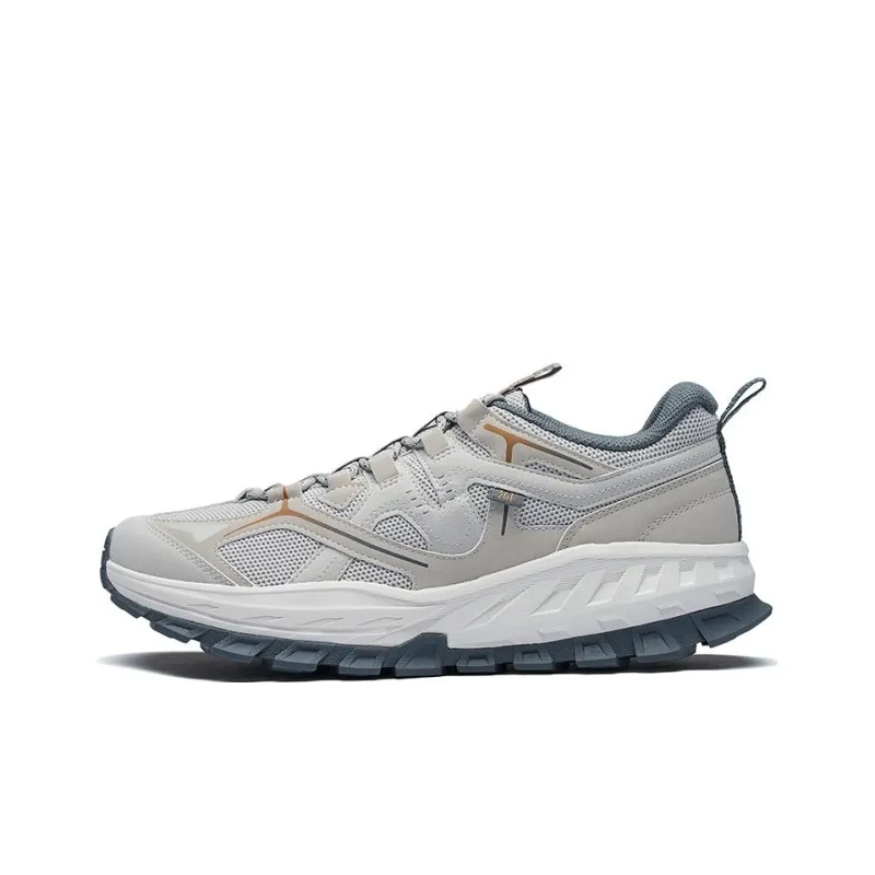 361° Anti Slip Wear Resistant Low Top Running Shoes Men's Gray-0