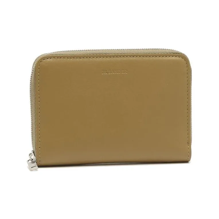 JIL SANDER Leather Wallet Mini Men's Earth Yellow-1