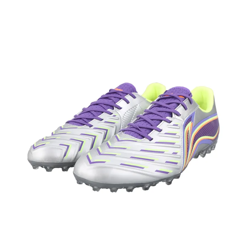 LiNing Jin MG Rubber Short Studs Artificial Ground Soccer Shoes Men's Purple-2