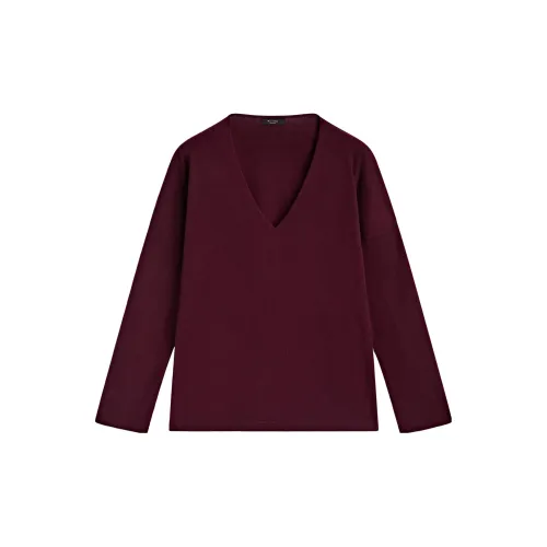 Massimo Dutti Sweaters Women's Bordeaux Burgundy