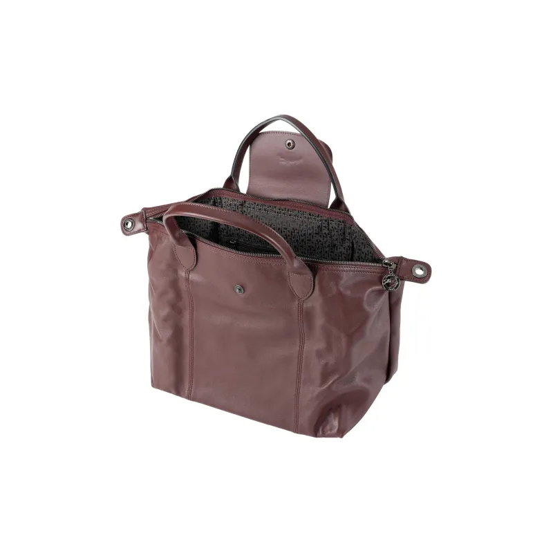 LONGCHAMP Le Pliage Metis Leather Shoulder Bag Crossbody Bag Handbag Women's Burgundy-2