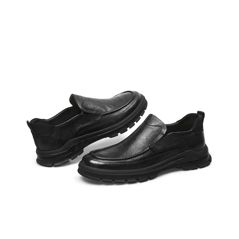 Strongman 3515 Platform Leather Shoes For Men-Business Casual Shoes Trendy For Young And Middle-Aged-4