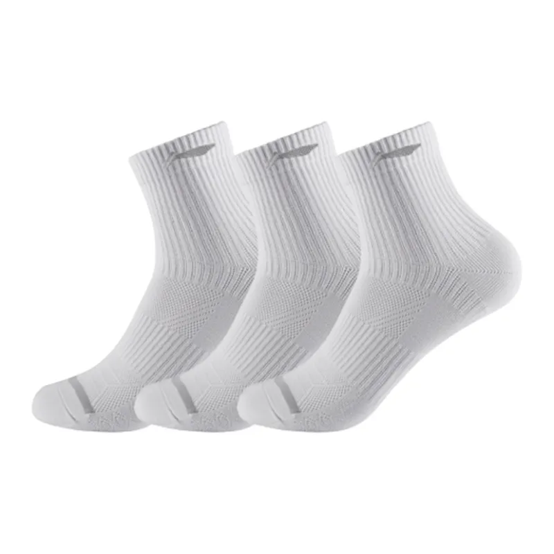 LiNing Mid Calf Socks Unisex 3 Pack-0