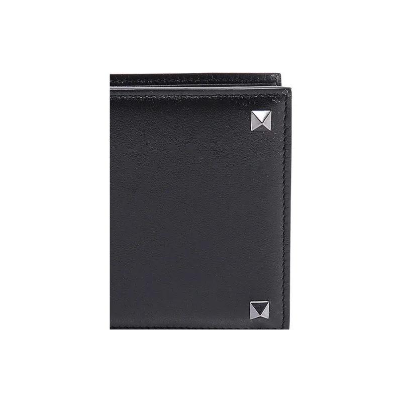 Valentino Leather Wallet Men's Black-3