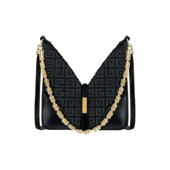 GIVENCHY Cut out Cotton Shoulder Bag, Crossbody Bag Mini Women's Black