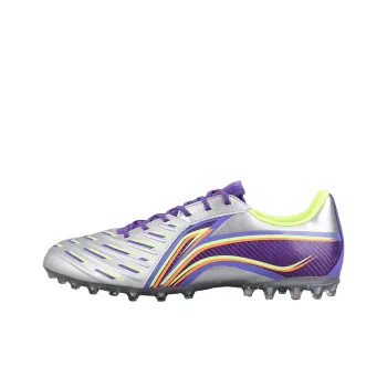 LiNing Jin MG Rubber Short Studs Artificial Ground Soccer Shoes Men's Purple