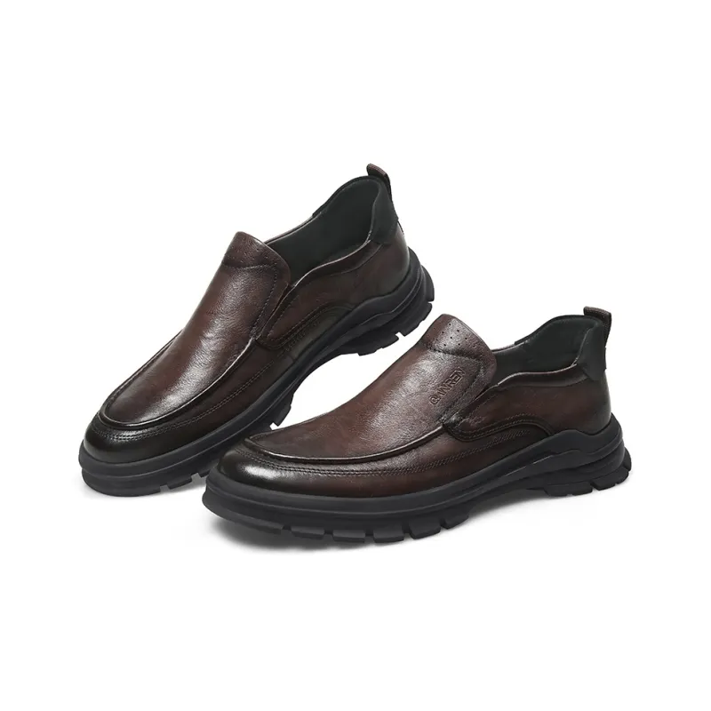 Strongman 3515 Platform Leather Shoes For Men-Business Casual Shoes Trendy For Young And Middle-Aged-9
