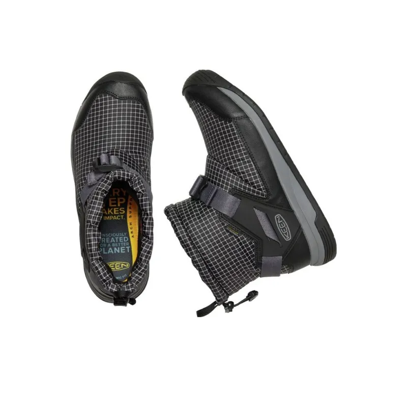KEEN HOODROMEO WP Abrasion Resistant Shock Absorbers Outdoor Shoes Men's Black Gray-2