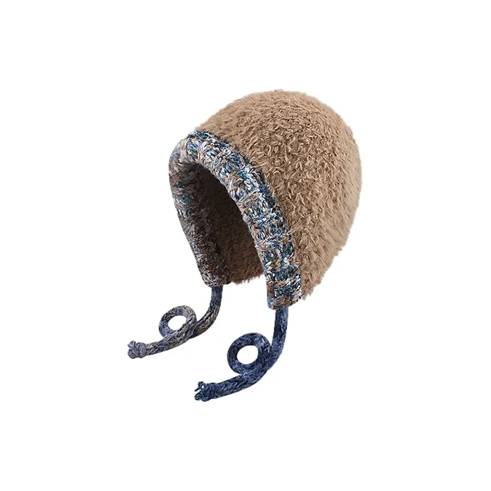 FREE RABBITⅡ Drawstring Lace Up Beanies Women's-3