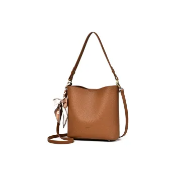 Versman Pu Handbag, Shoulder Bag Medium Size Women's Mocha/Mousse Brown/Classic Black