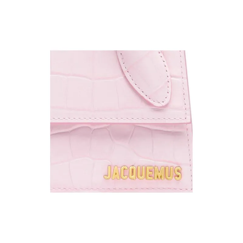 Jacquemus Le Chiquito Long Crocodile-embossed Handbag-3