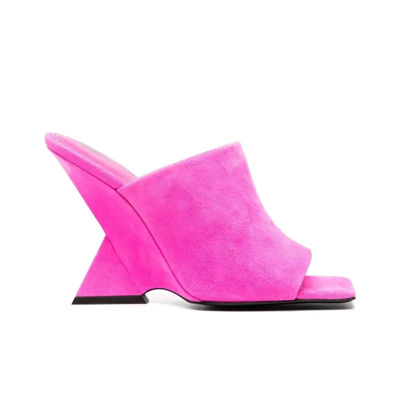 The Attico Cheope Logo Printed Mules Women's-1