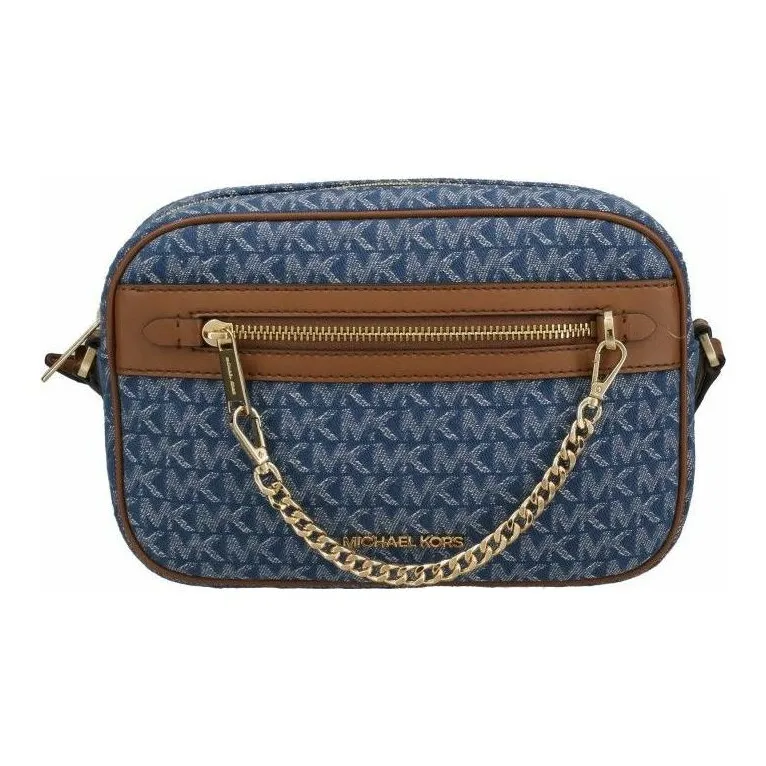 MICHAEL KORS Jet Set Cotton Camera Bag Shoulder Bag Crossbody Bag Women's Blue-1