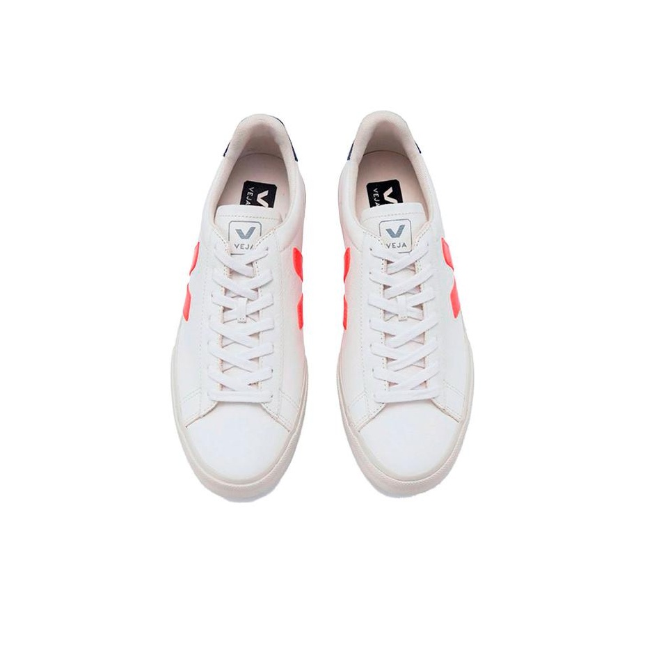 VEJA Campo Low-Top Laced Sneakers 'White Orange' - POIZON VEJA Campo Low-Top Laced Sneakers 'White Orange' - POIZON