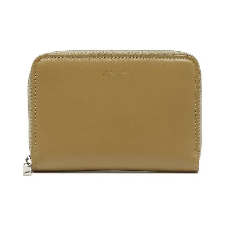 JIL SANDER Leather Wallet Mini Men's Earth Yellow-0