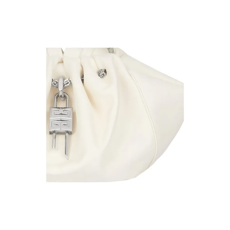 Givenchy 4G Soft Sheepskin Shoulder Bag Handbags Shoulder Bags Women's Ivory-4