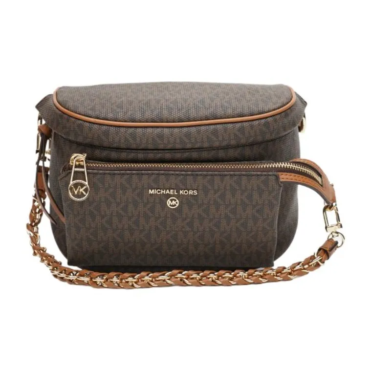 MICHAEL KORS Slater Leather Small Square Bag Shoulder Bag Crossbody Bag Medium Size Women's Acorn Brown-1