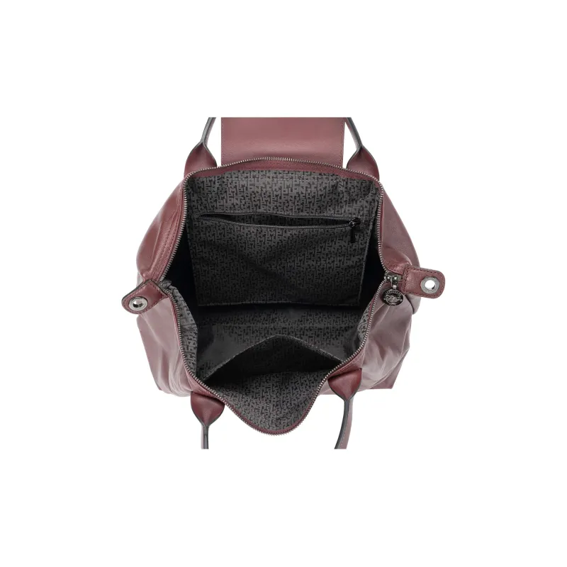 LONGCHAMP Le Pliage Metis Leather Shoulder Bag Crossbody Bag Handbag Women's Burgundy-5