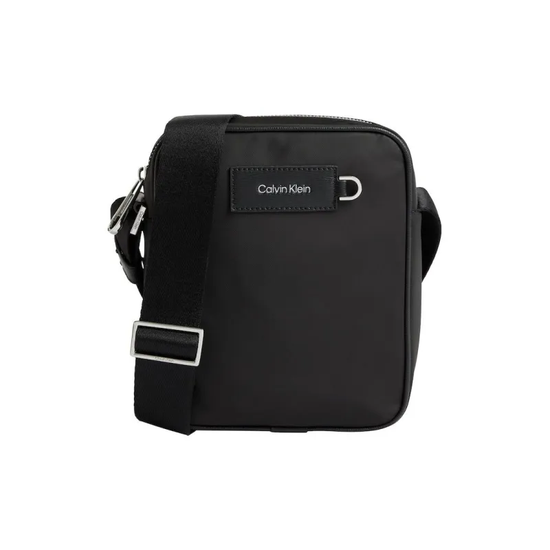 CK/Calvin Klein Recycled Polyester Polyurethane Clutch, Crossbody Bag Men's Black-2