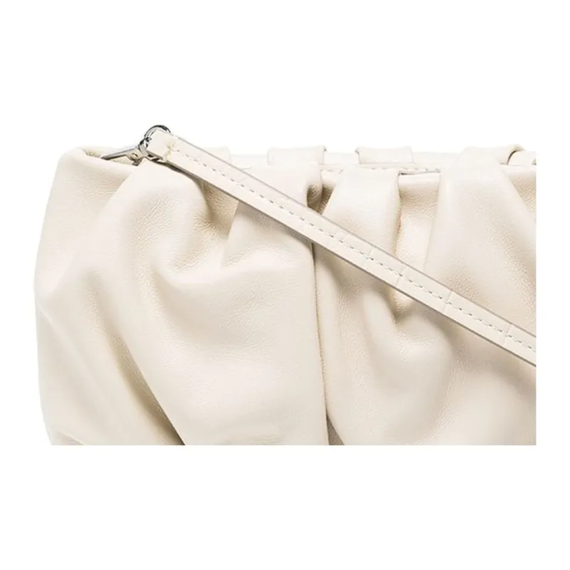 Staud Leather Clutch Regular Women's White-4