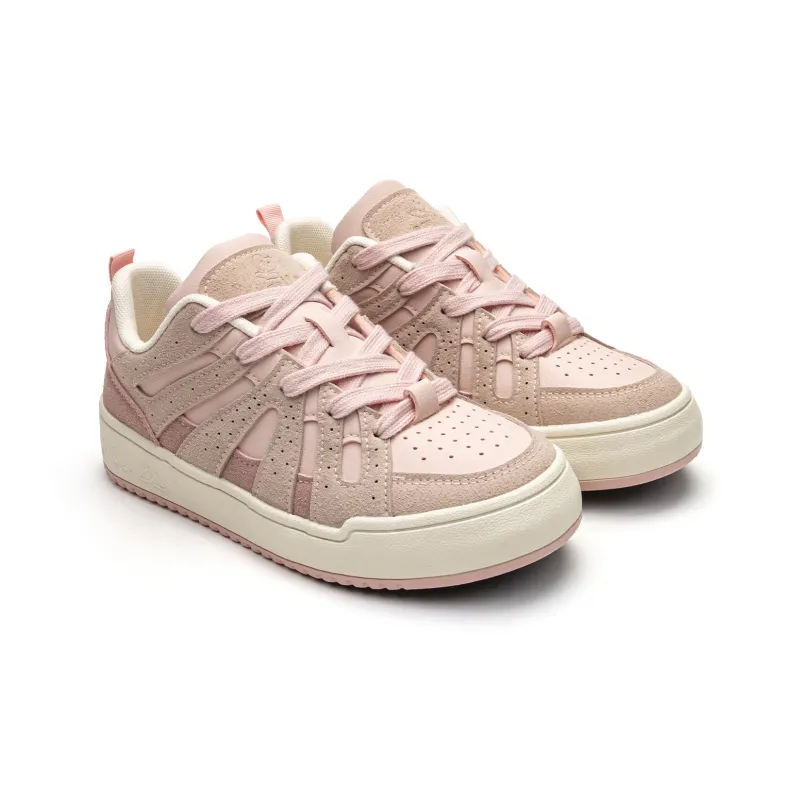 Far Waves Low-Top Skateboard Shoes Women's Pink-1