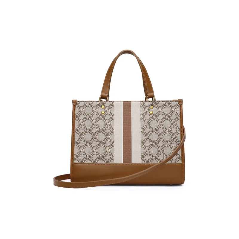 Disney Mickey Series Leather Tote Bag Shopping Bag Handbag Shoulder Bag Large Size Women's Brown-2