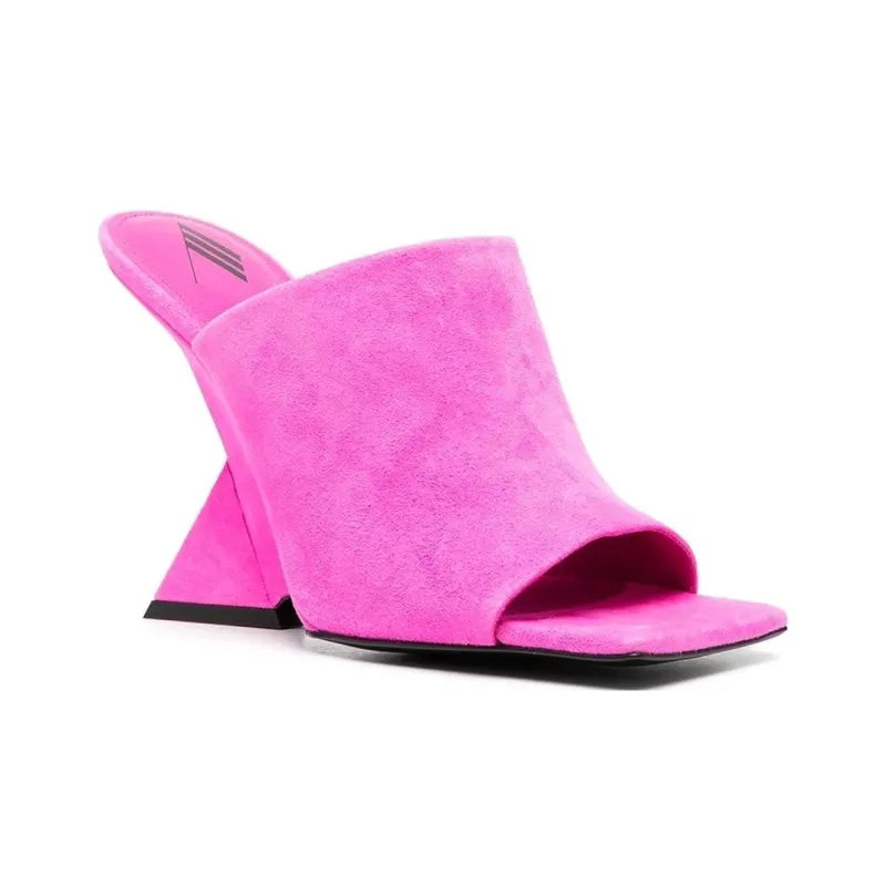 The Attico Cheope Logo Printed Mules Women's-2