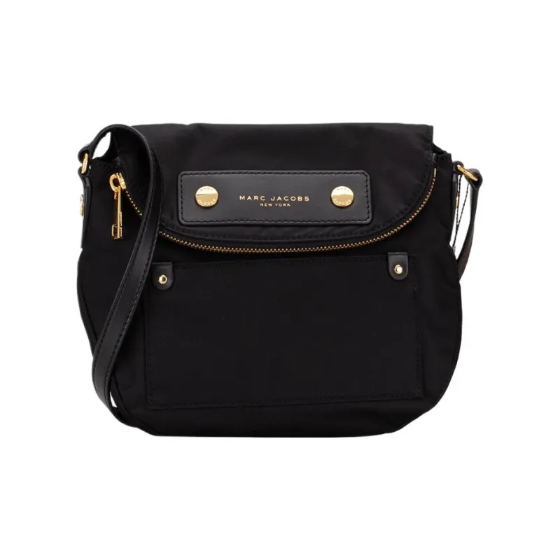 MARC JACOBS Nylon With Leather Messenger Bag Regular Women's Black-0