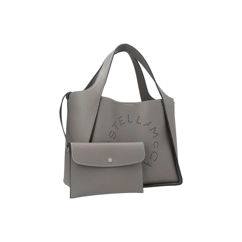 Stella McCartney Logo Perforated Shoulder Bag-4