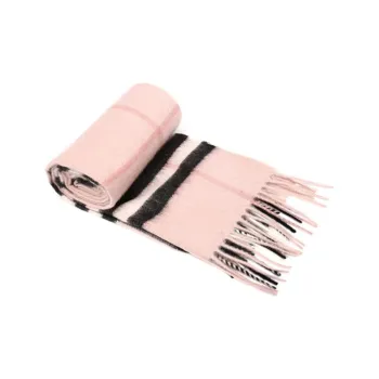 Burberry Knit Scarves Unisex Pink/Black